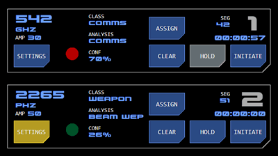 Above: Sector monitor examples. Click for labels.